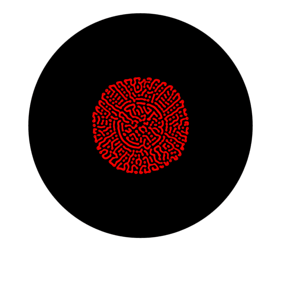 Smoothed Reaction Diffusion Pattern